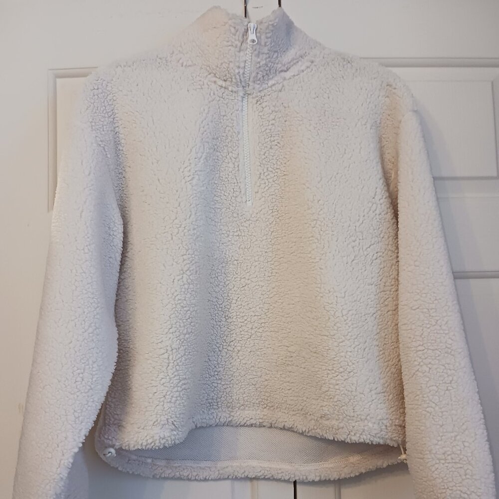 H&M Teddy bear half zip fleece